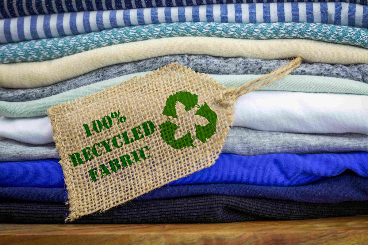 Recycling of Plastic Bottles Into Fabric.