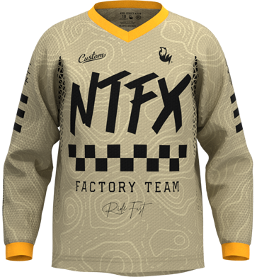 Custom MTB & BMX Kids Jersey by Nightfox Designs.