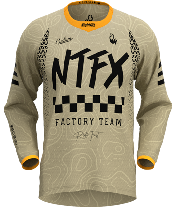 Custom MTB & BMX Raceforce Jersey by Nightfox Designs.