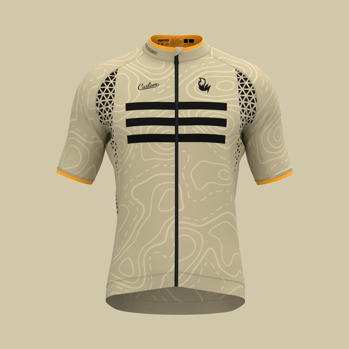 Veloforce jersey with a custom design, showcasing endless possibilities for personalization.