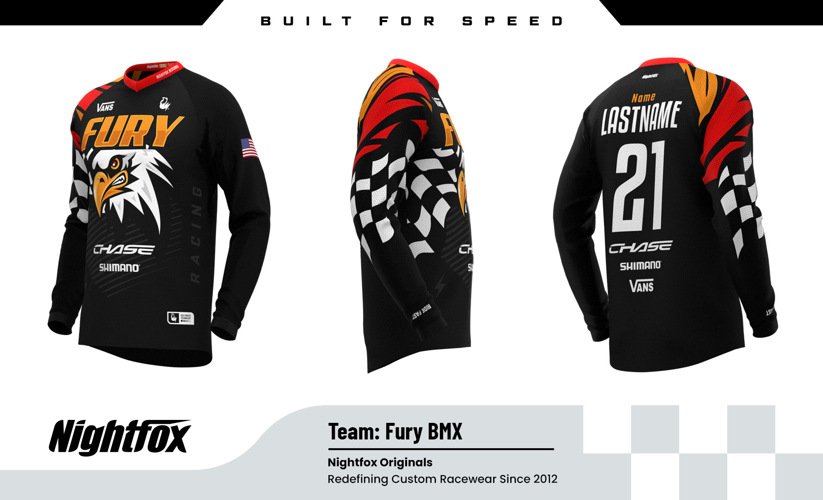 Design Your Own BMX Jersey Nightfox Designs