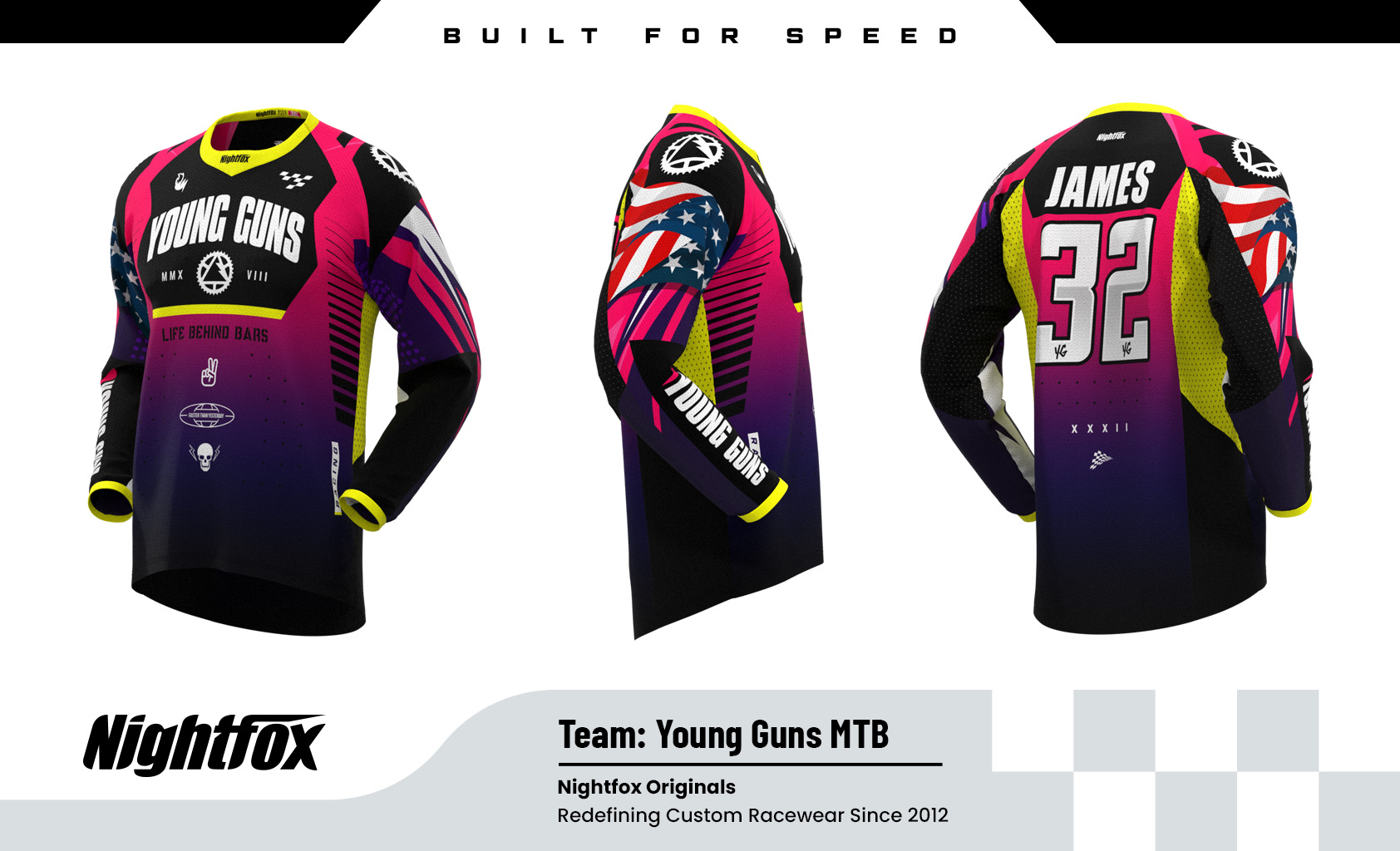 Design Your Own MTB Jersey Nightfox Designs