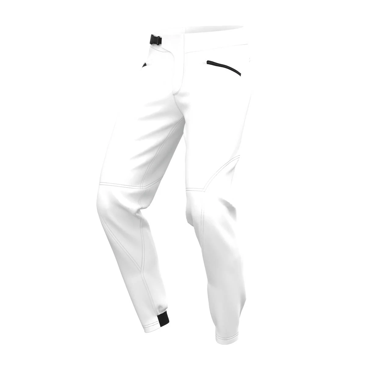 RP – Custom Pants for Mountain Biking and BMX Racing Teams Step‑by‑step design process of RVP custom pants for mountain biking and BMX racing teams, showing sketches, digital mockups, fabric selection, and final product.
